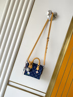 Louis Vuitton Speedy 18 Bandouliere — Monogram Flowers Denim — Article 925