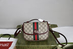 Gucci Ophidia Small Top Handle Bag — Burgundy Trim — Article 113