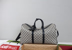 Gucci Essence Classic Medium Duffle Bag - Blue GG Coated Canvas — Article 1756