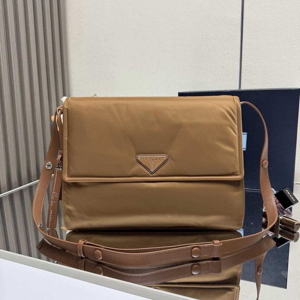 Flap Shoulder Bag — 1BD256 — Brown — view 1