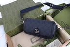 Gucci Ophidia Super Mini Shoulder Bag - Navy Blue GG Supreme — Article 443