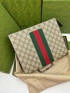 Gucci GG Supreme Web Pouch - Beige and Ebony — Article 32