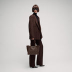 Gucci Bamboo Tote Medium Bag - Dark Brown Leather — Article 188