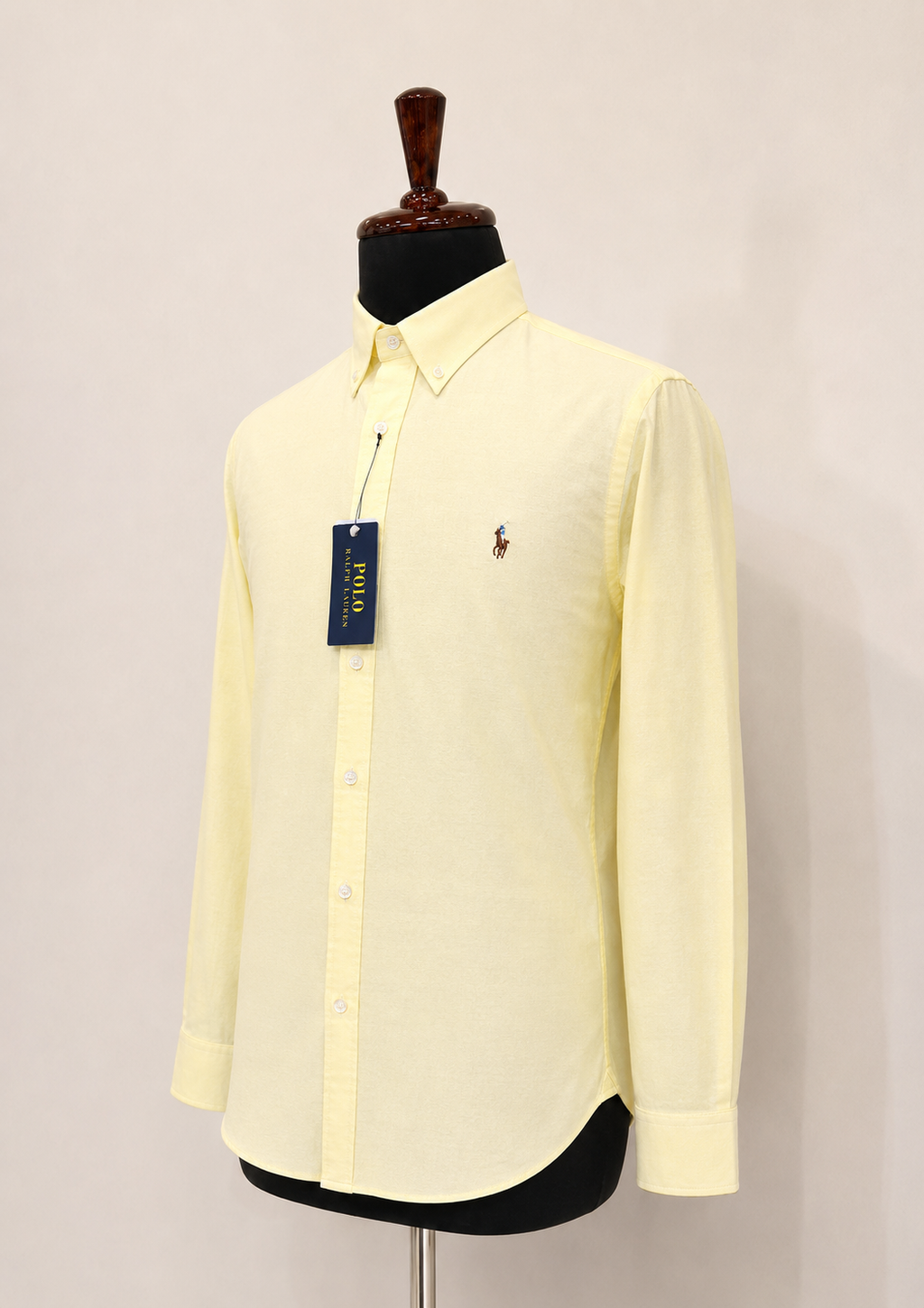 RL — Men’s Pastel Yellow Shirt — additional product detail view