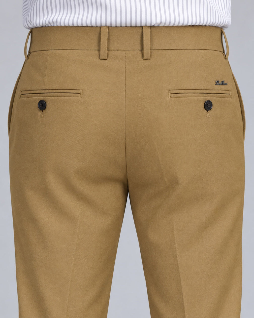 Men’s Camel Formal Trousers - back detail