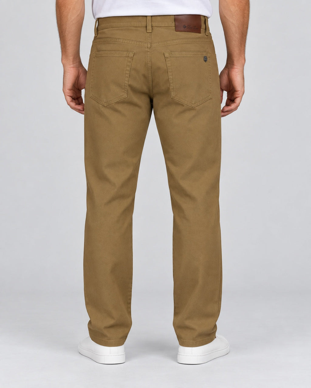 Men’s Five-Pocket Trousers – Camel Khaki - back view