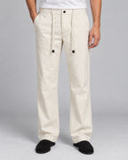 PRD — Men’s Warm-Ivory Drawstring Trousers