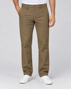TF — Men’s Olive-Taupe Flat-Front Trousers