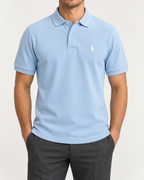 RL — Sky-Blue Small-Pony Polo Shirt