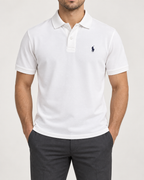 RL — White Small-Pony Polo Shirt