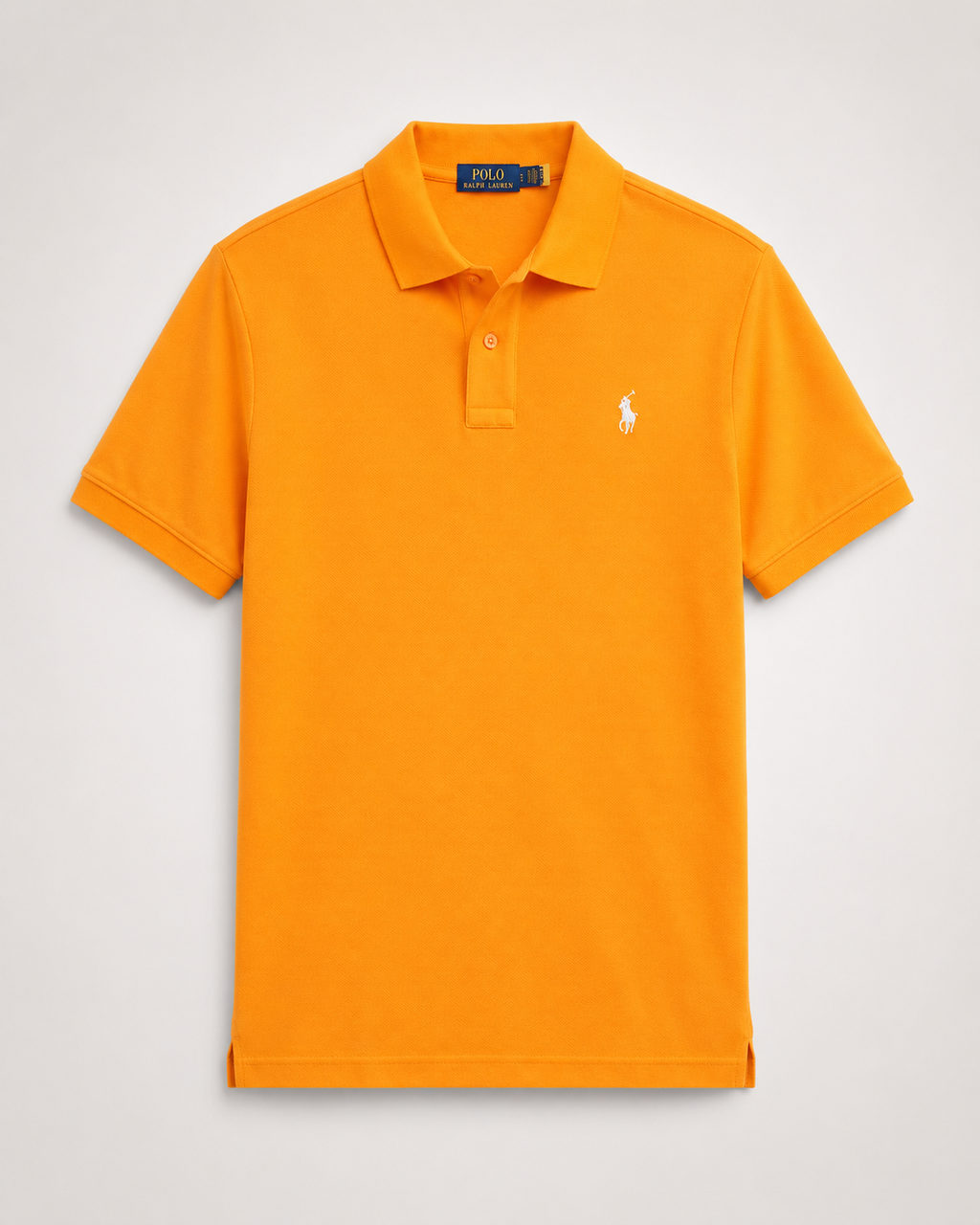 Men’s Vibrant Orange Polo T-Shirt - front view