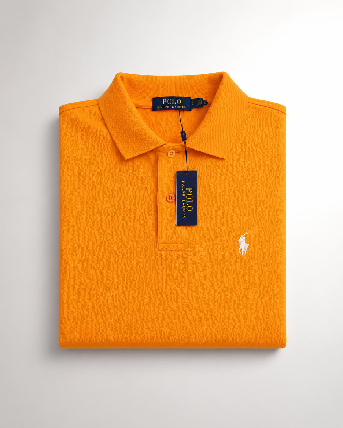 Men’s Vibrant Orange Polo T-Shirt - view 6