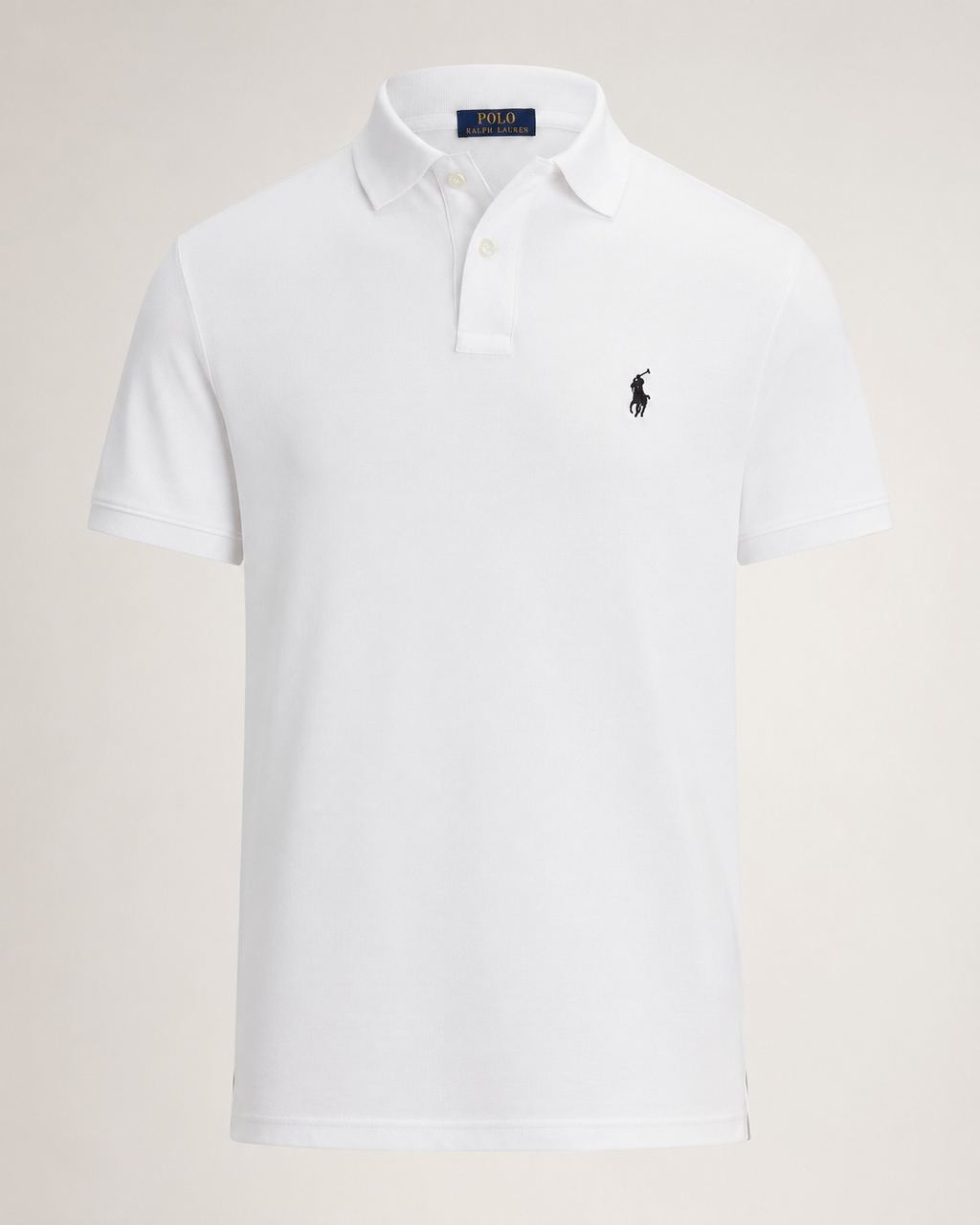 Men’s Classic White Polo T-Shirt - front view