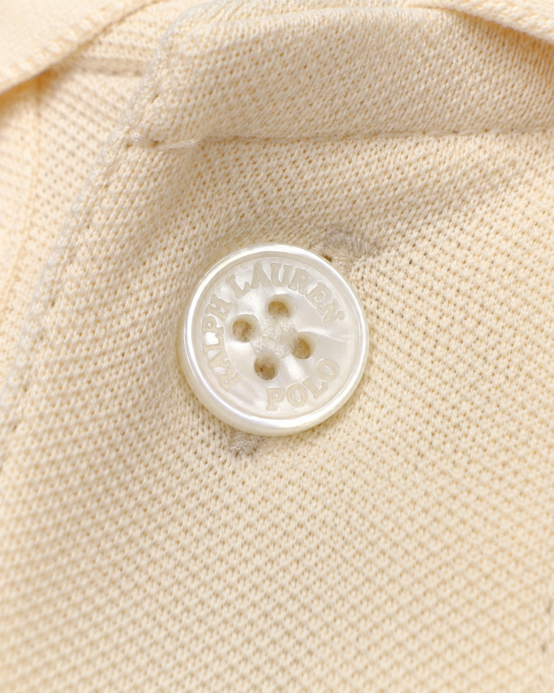 Men’s Cream Contrast-Trim Polo T-Shirt - view 5