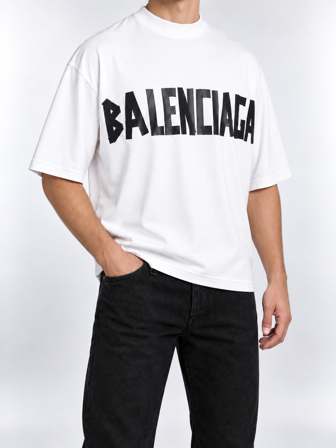 Men’s White Front & Back Logo T-Shirt - view 2