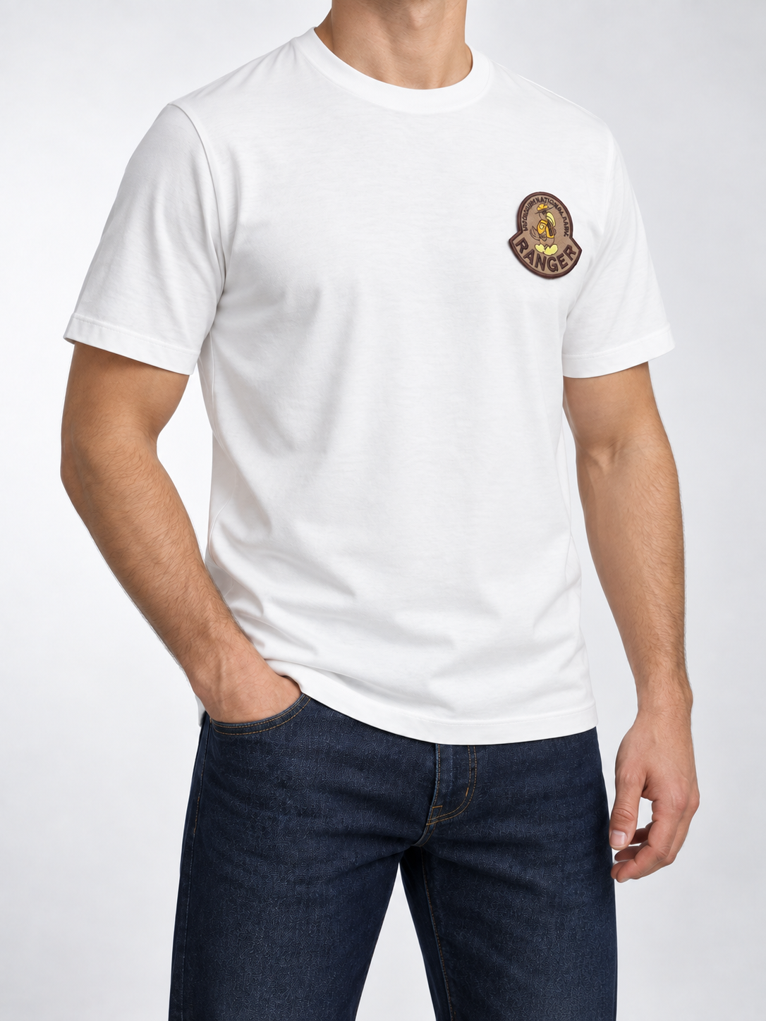 Men’s White Ranger Patch T-Shirt - view 3