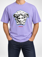 VRSC — Men’s Lavender Medusa Drop-Shoulder T-Shirt