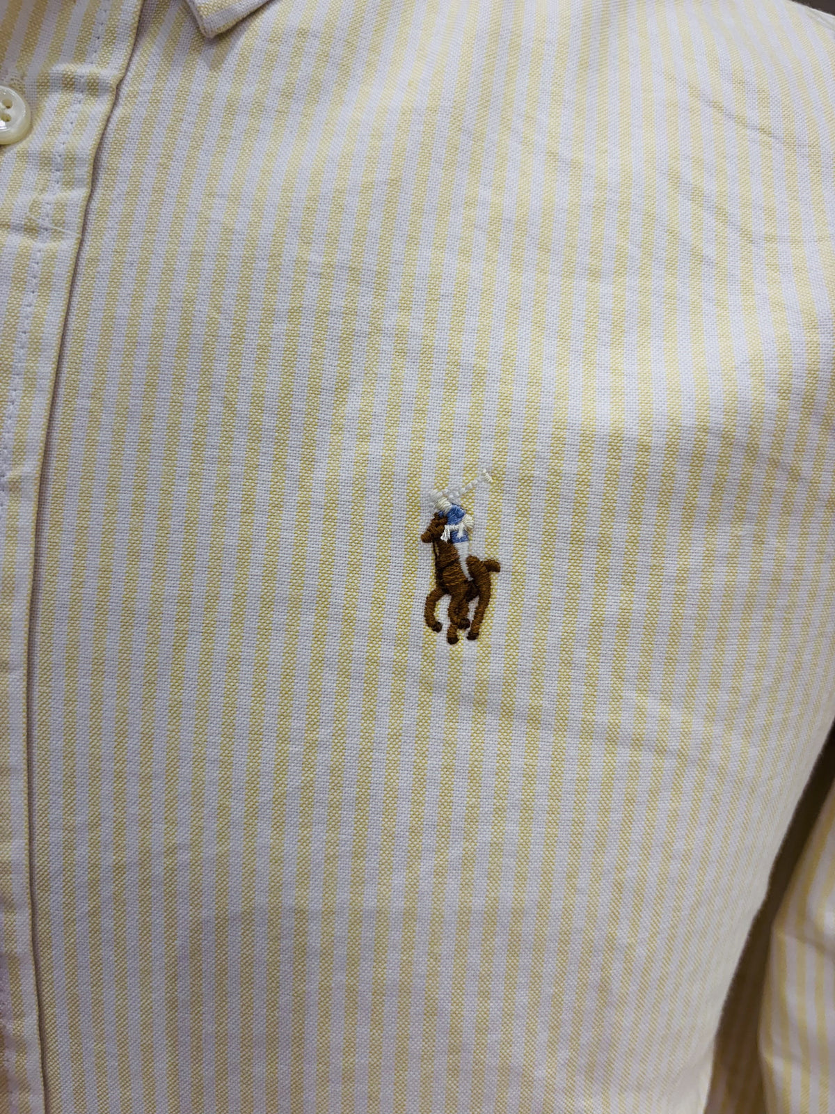 Men’s Pastel Yellow Pinstripe Shirt - view 4