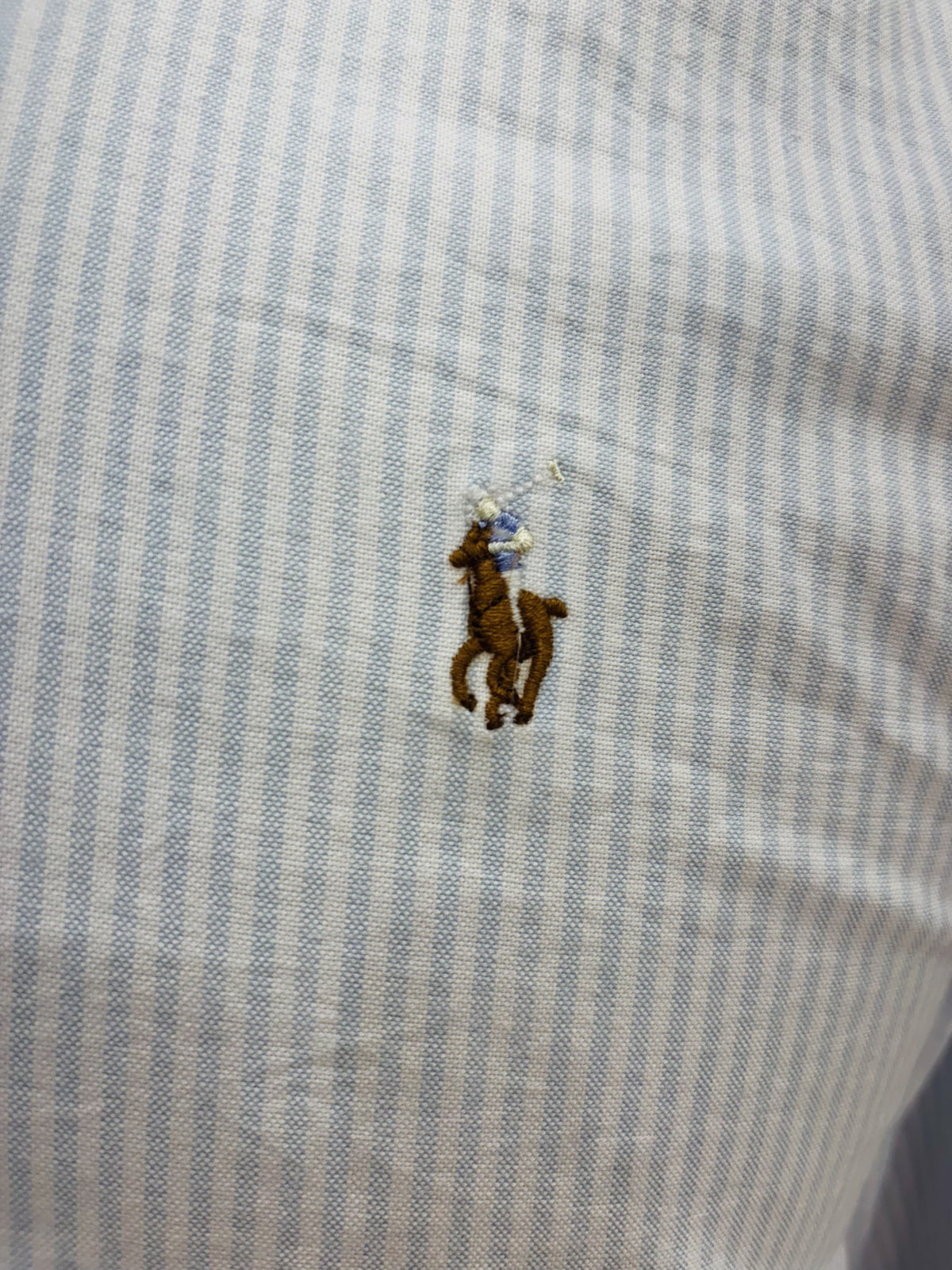 Men’s Powder Blue Pinstripe Shirt - view 4