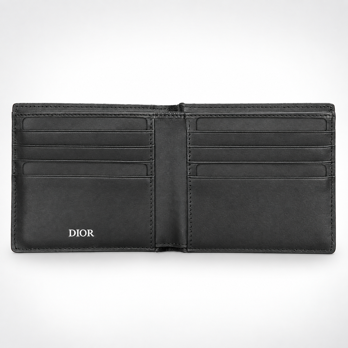 Black Grey Woven Bifold Wallet - view 2