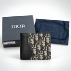 CD — Black Navy Split Panel Bifold Wallet