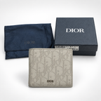 CD — Dove Grey Perforated Monogram Bifold Wallet