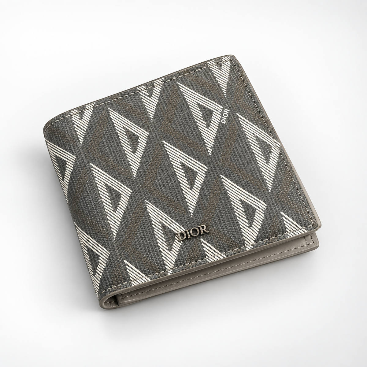 Grey White Geometric Bifold Wallet - view 3