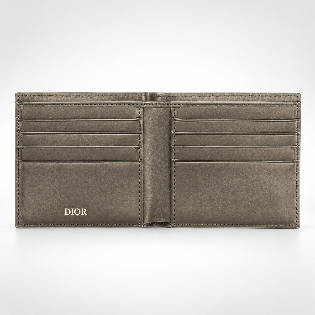 Metallic Taupe Fine Monogram Bifold Wallet - view 2