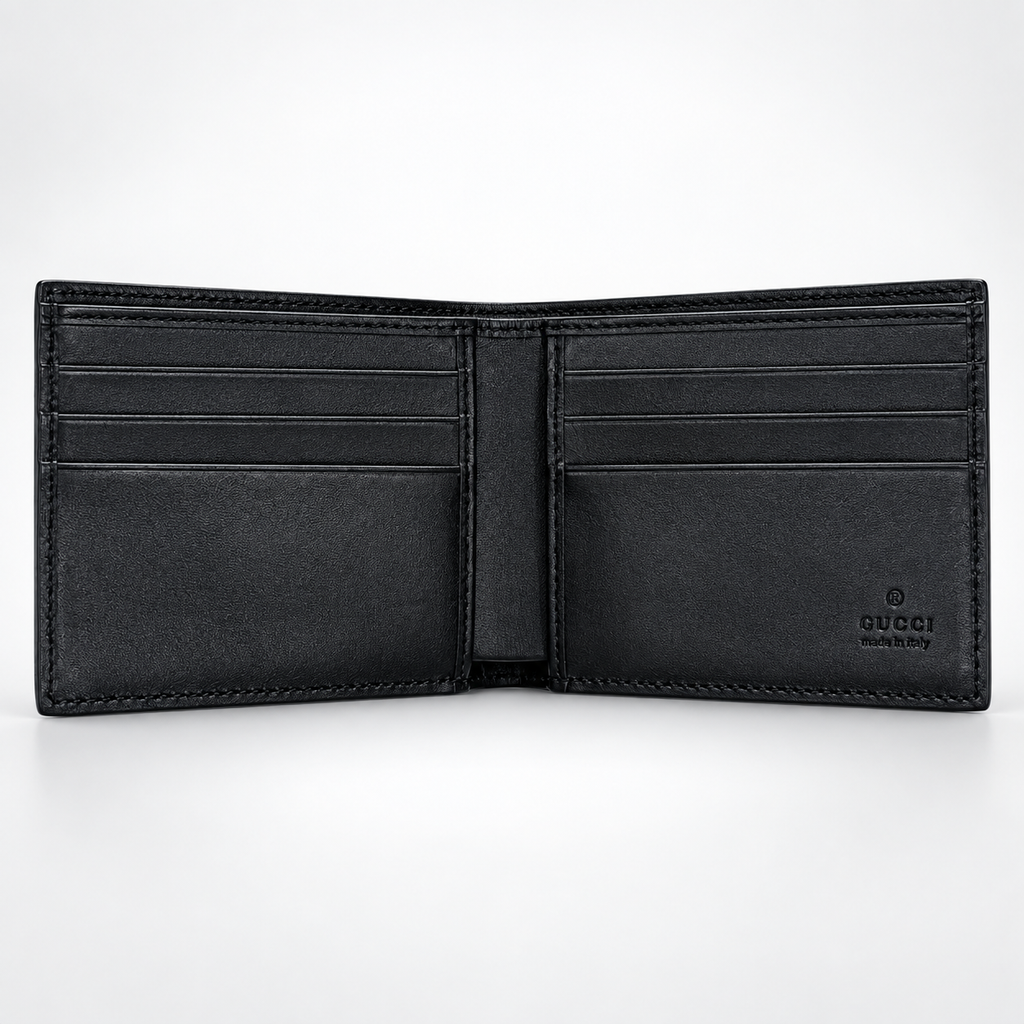 Black Embossed Bifold Wallet - view 2