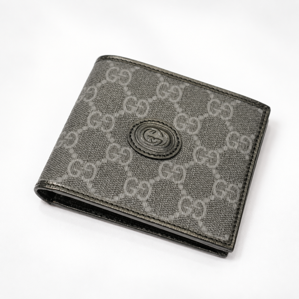 Black Monogram Bifold Wallet - view 3