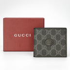 GG — Black Monogram Bifold Wallet