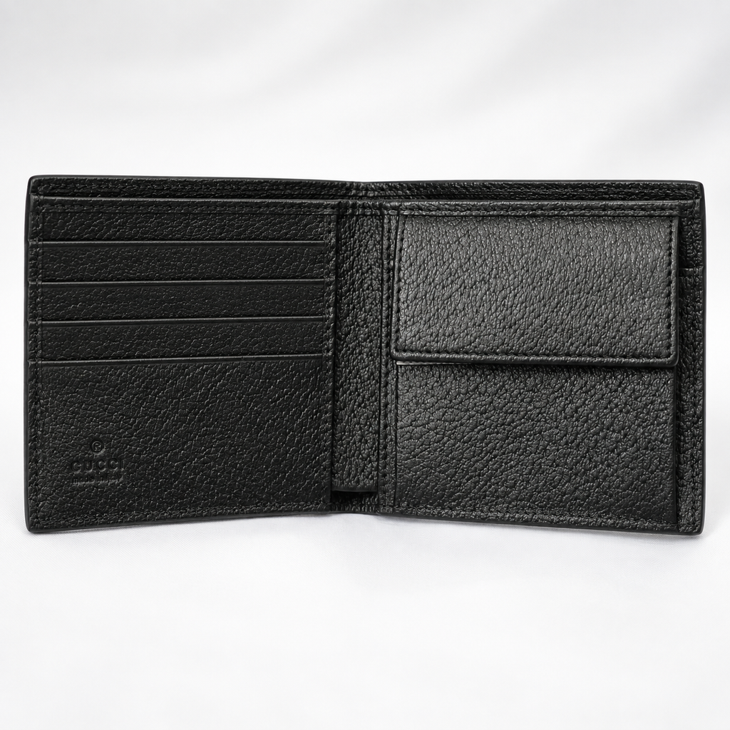 Black Web Stripe Bifold Wallet - view 2