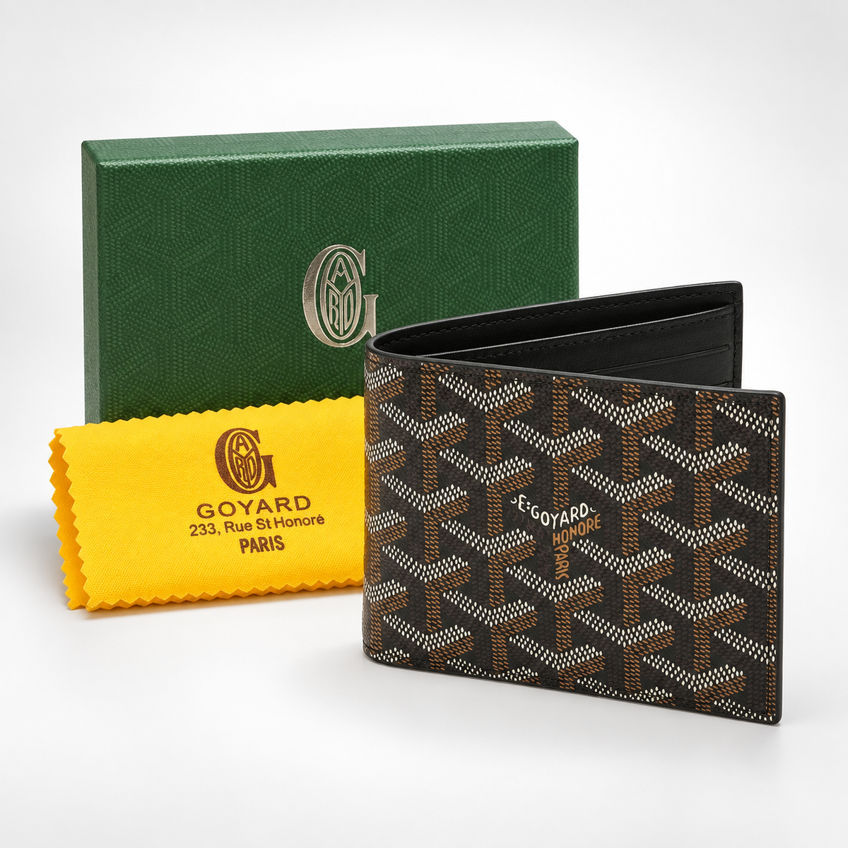 Dark Brown Black Bifold Wallet - view 4