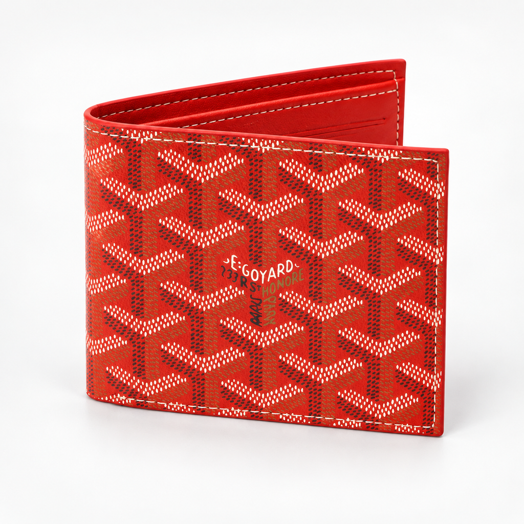 Red Chevron Wallet Wallet - front view