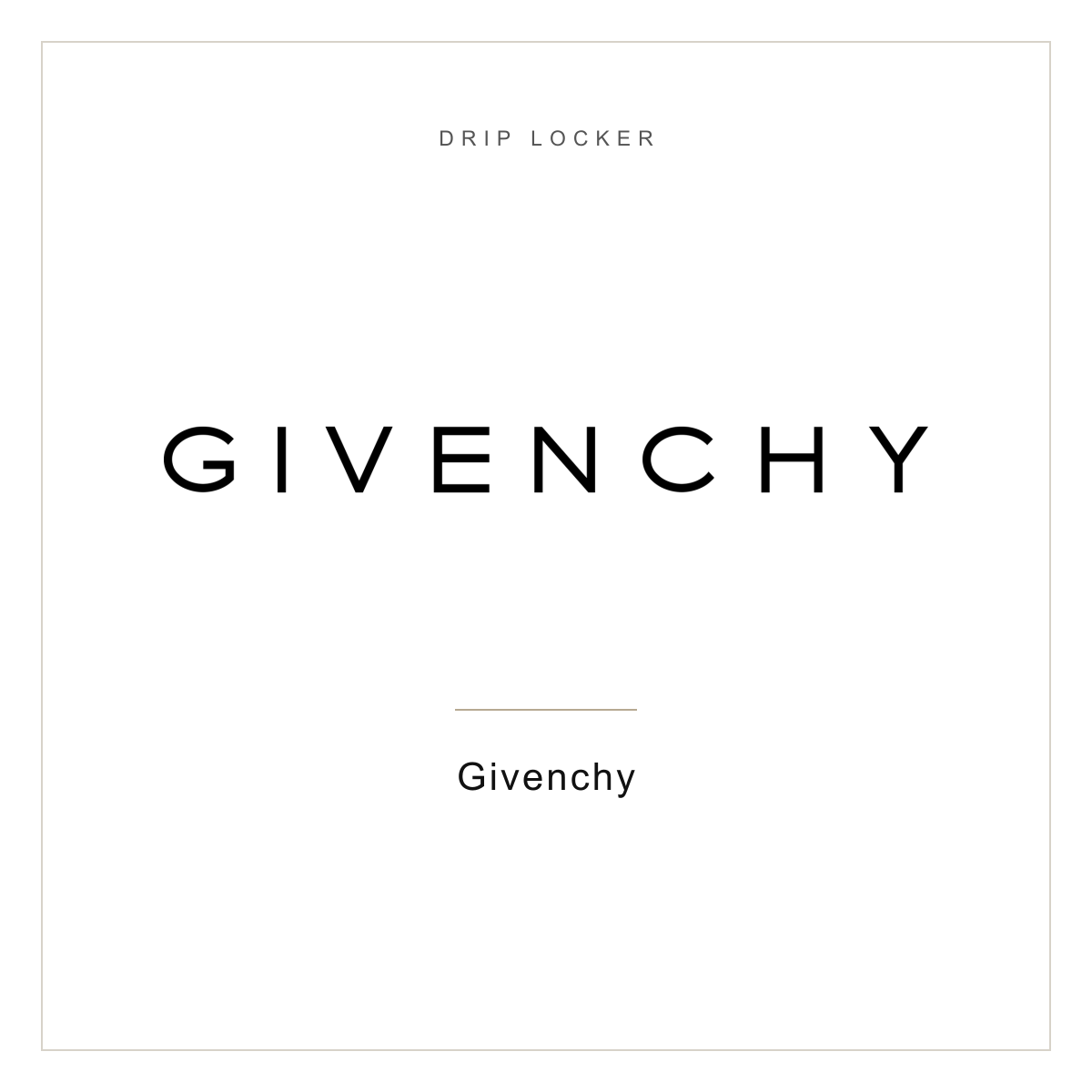 Drip Locker brand card — Givenchy