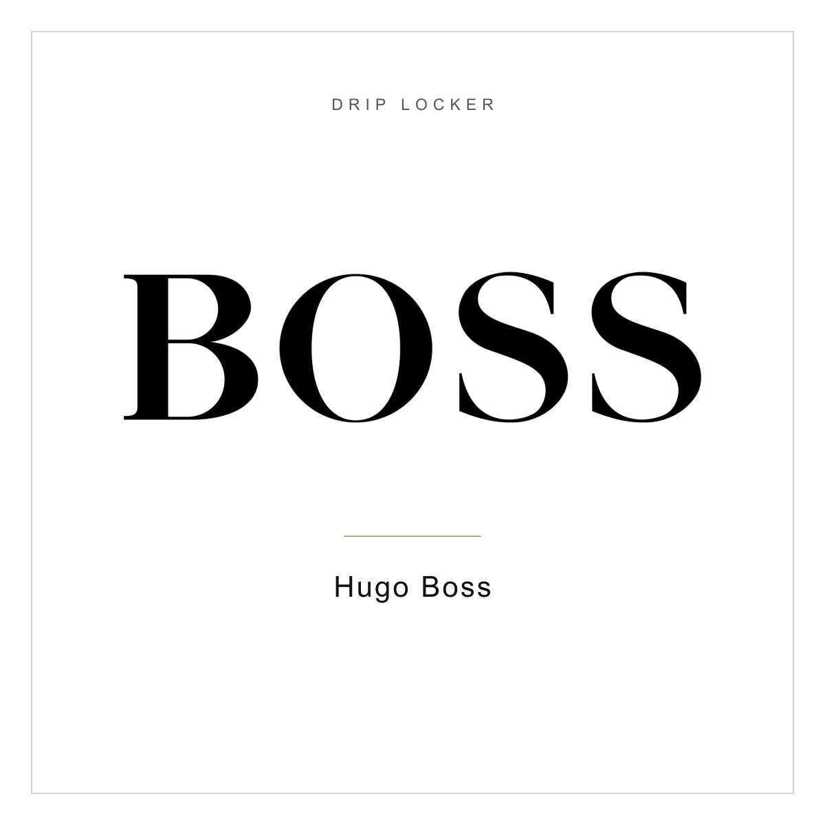 Drip Locker brand card — Hugo Boss