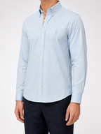 BRBRY — Men’s Pale Blue Check-Detail Shirt
