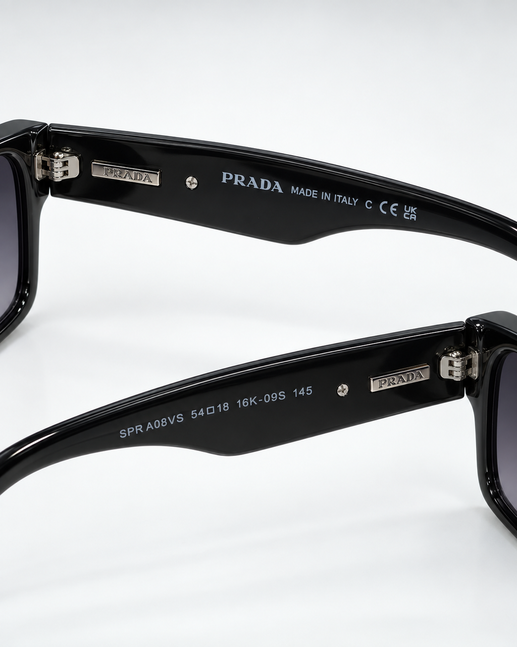 prada sunglasses luxury set — inner temple detail
