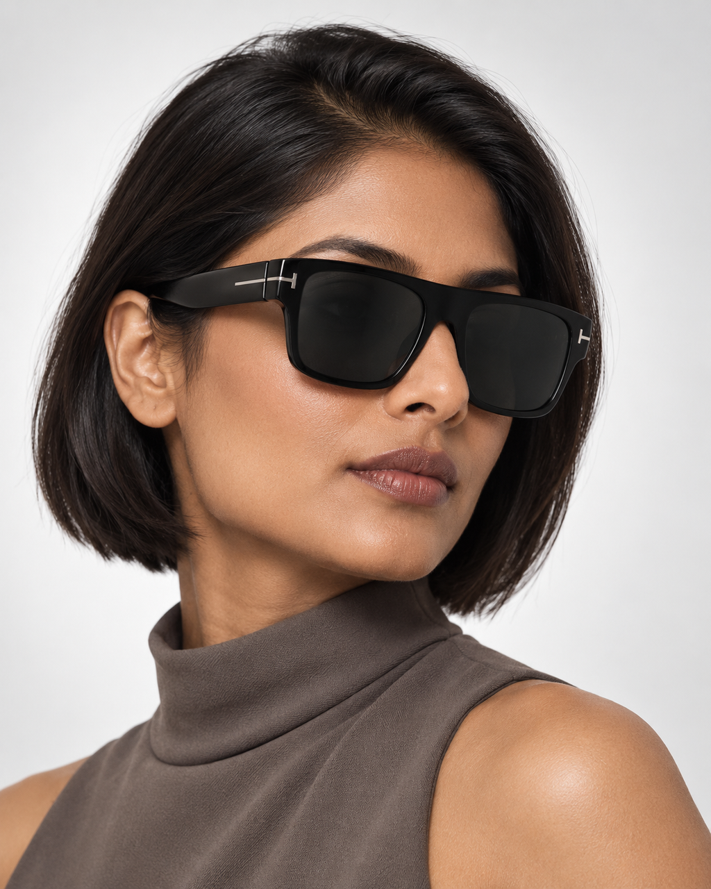 tom ford ft0907 c001 sunglasses — female model