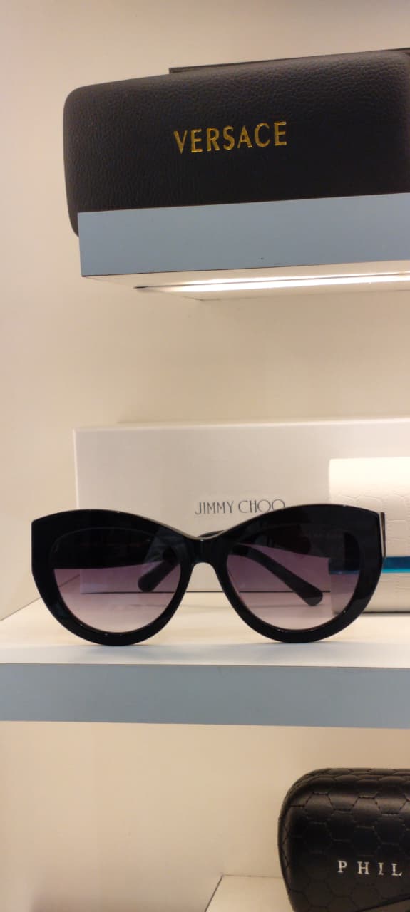 JCH — Black Gradient Cat-Eye Sunglasses – Model 1 - actual product photograph 1