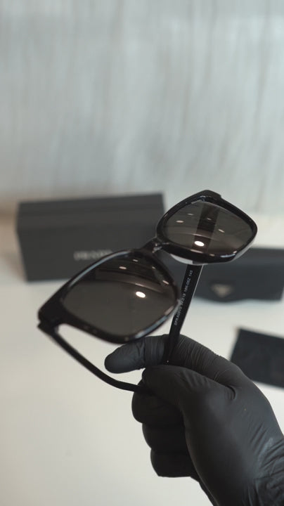 PRD — SPR A09VS Black Rectangular Sunglasses
