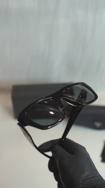PRD — PR D07VU Black Rectangular Sunglasses
