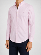 BRBRY — Men’s Light Pink Check-Detail Shirt