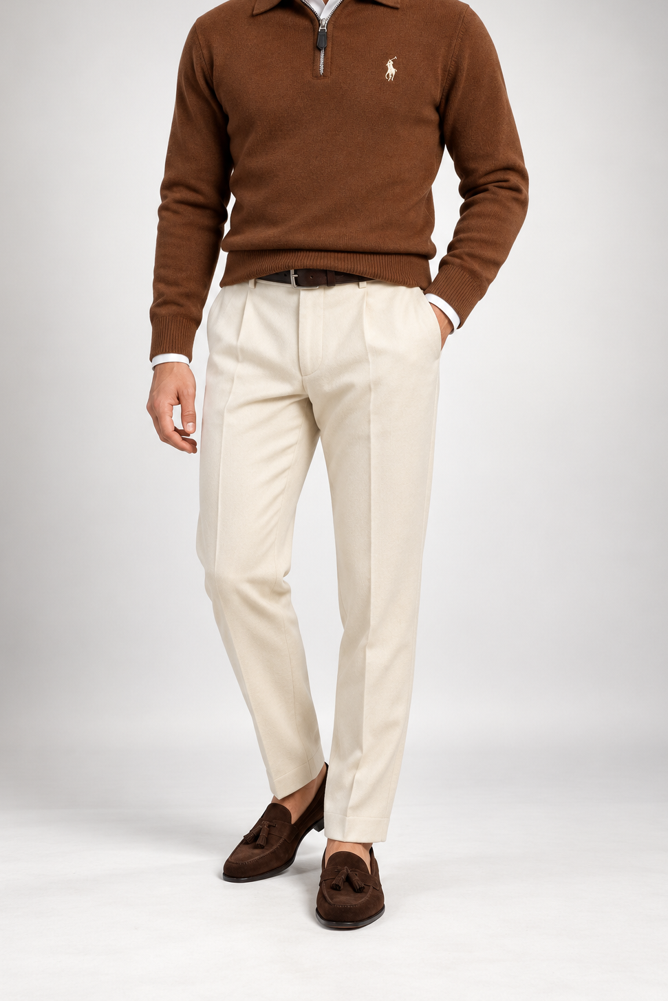 RL — Chestnut Embroidered Quarter-Zip Pullover — additional