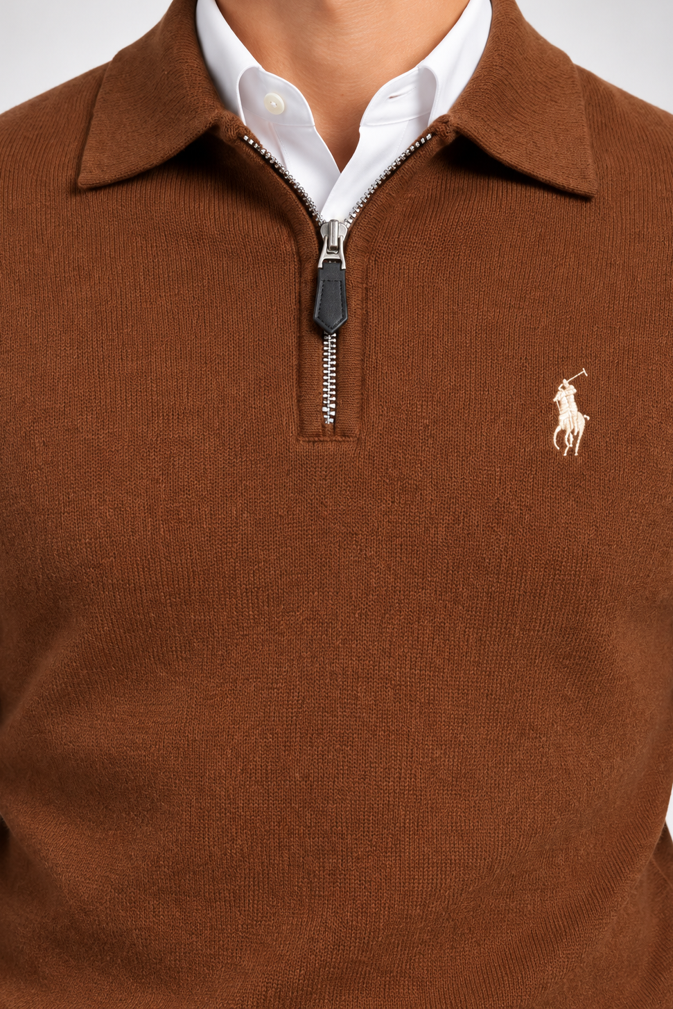 RL — Chestnut Embroidered Quarter-Zip Pullover — additional