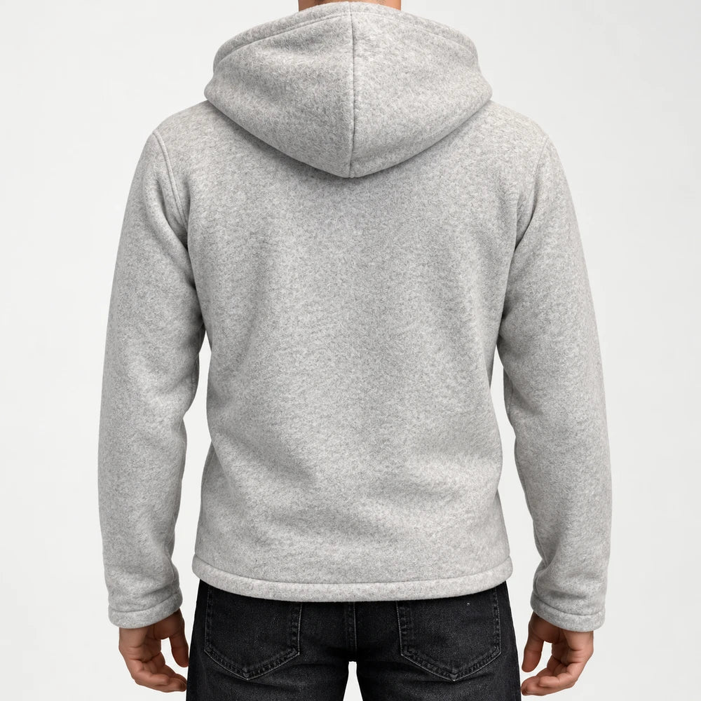 CG — Light Grey Heathered Badge Full-Zip Hoodie — additional