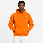RL — Orange Navy-Emblem Pullover Hoodie
