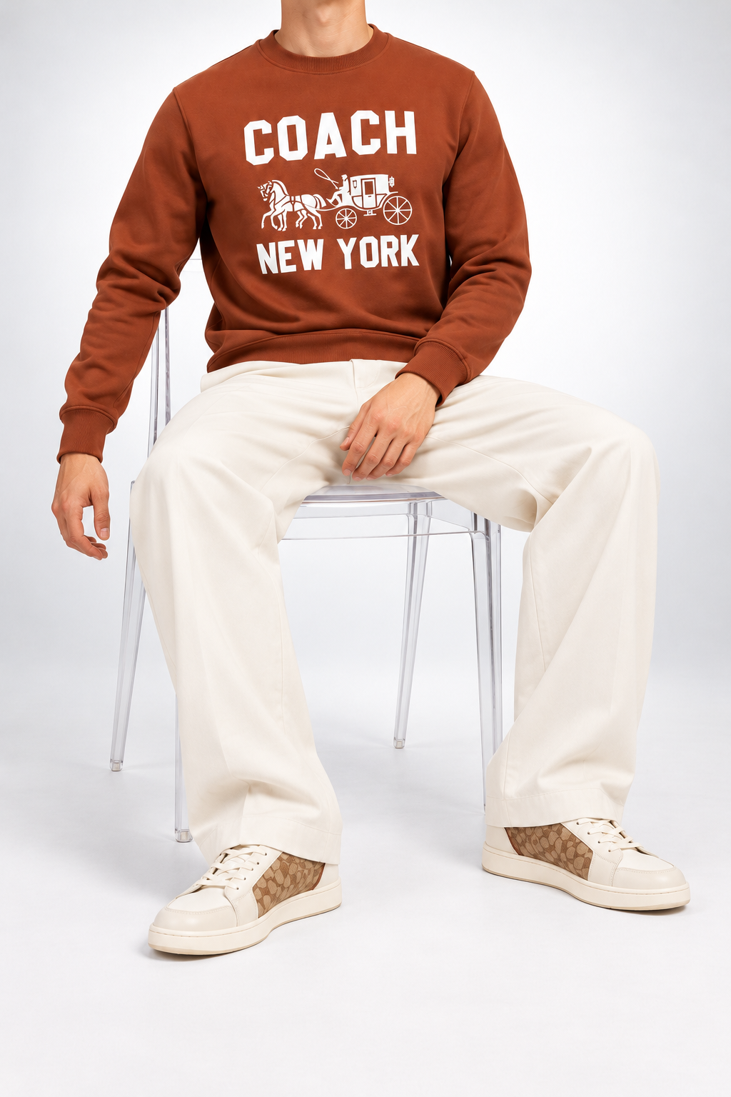 COACH — Rust New-York Horse-And-Carriage Sweatshirt — additional