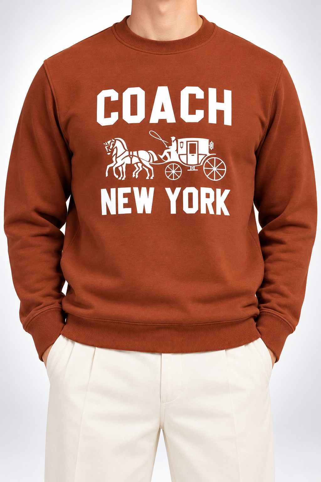 COACH — Rust New-York Horse-And-Carriage Sweatshirt — additional