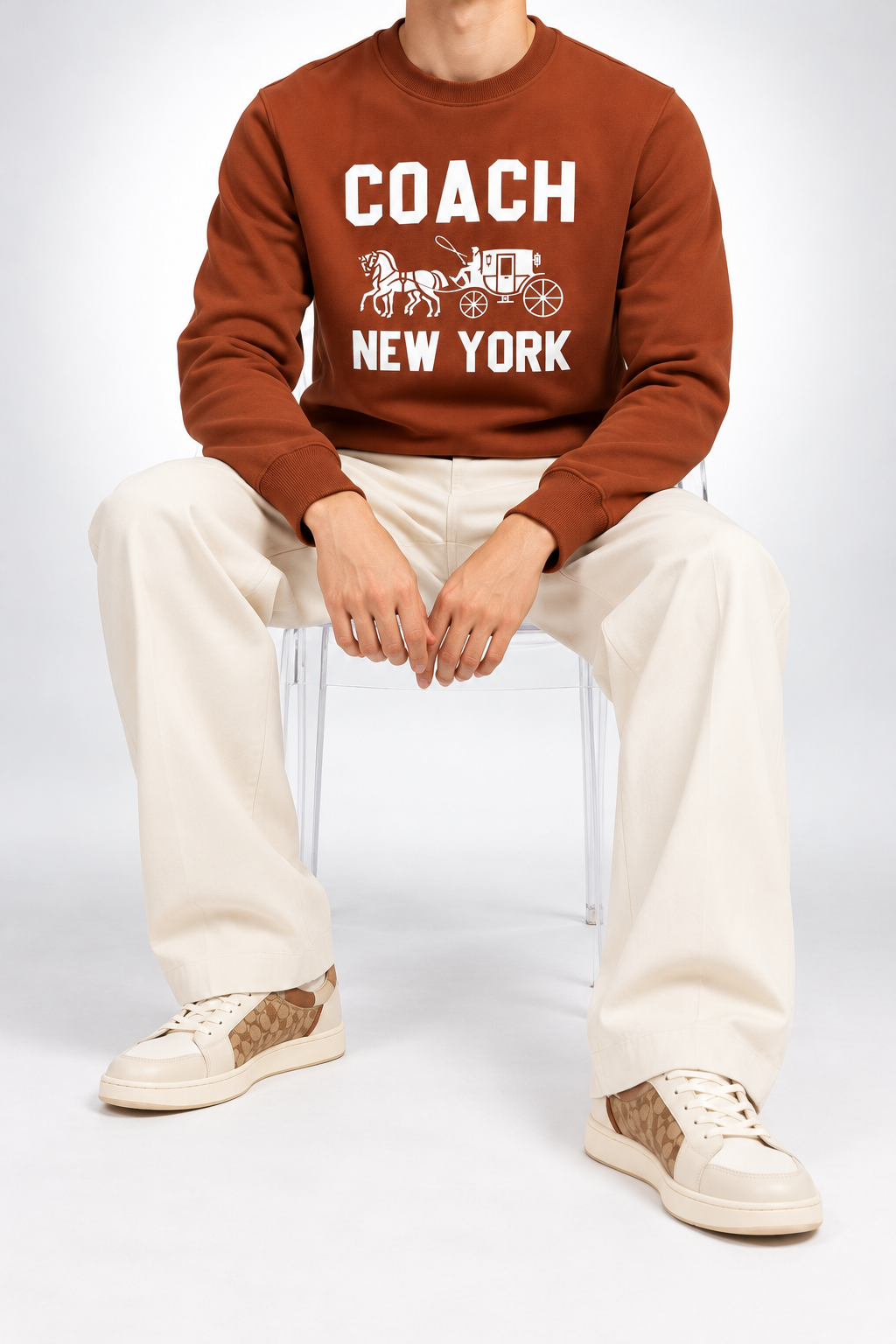 COACH — Rust New-York Horse-And-Carriage Sweatshirt — additional